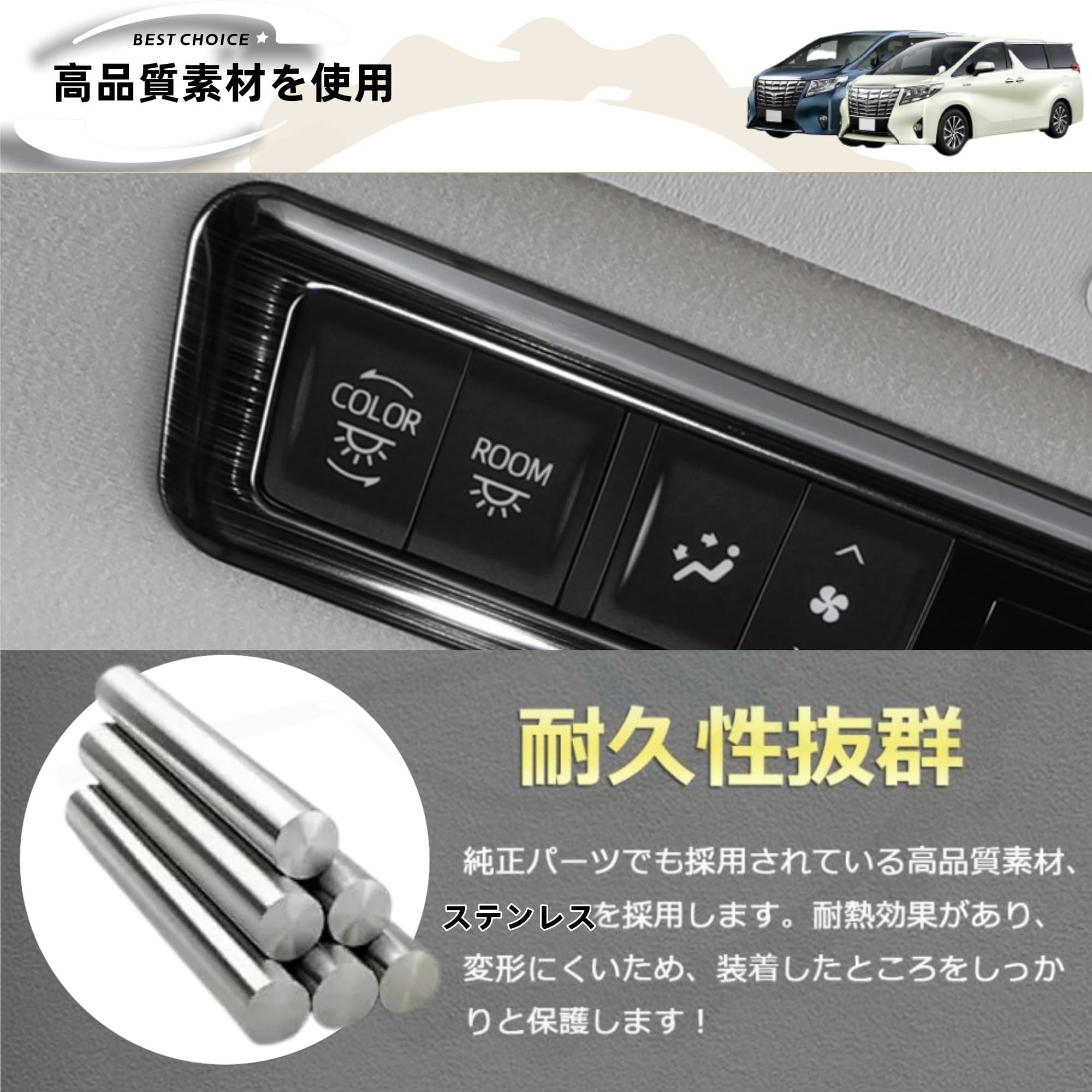 Amazon | DodoxDIY 適用 アルファード ヴェルファイア 30系 前期後期